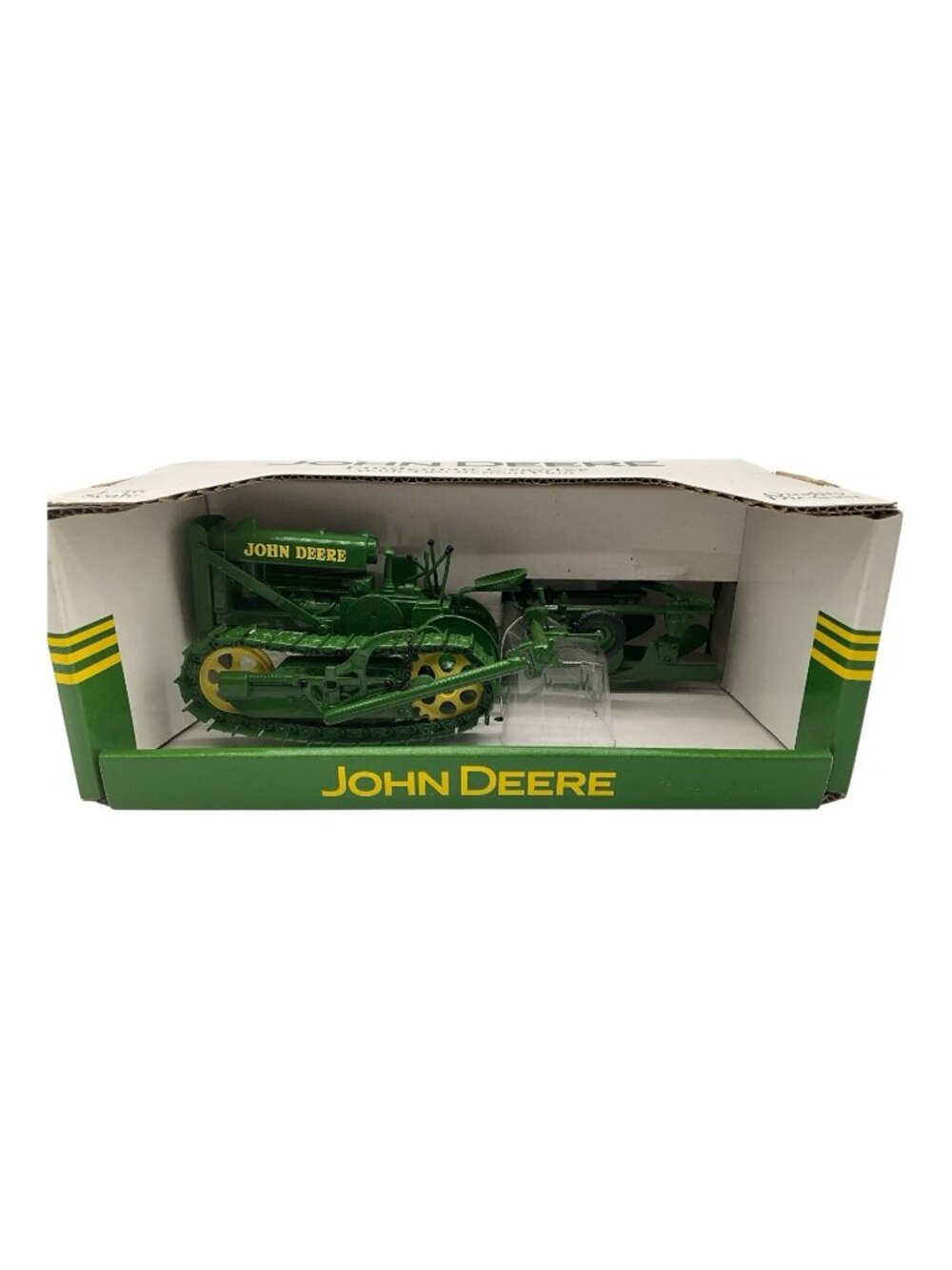 SpecCast John Deere Lindeman Crawler with 2 Bottom Plow Die Cast 1/16 NIB